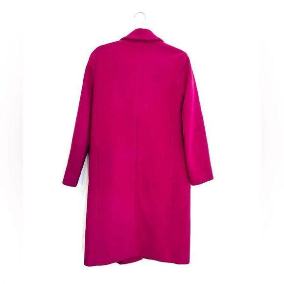 COS Wool blend coat in Magenta - Picture 5 of 8